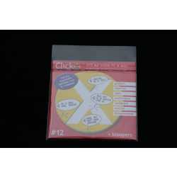 CD/DVD/Blu ray Hüllen 127x127 mm aus hochtransparenter Folie mit Klappe und Adhäsionsverschluss 10 Stück