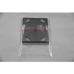 Schutzhüllen für CD Hüllen Jewel Case aus Folie mit Klappe und Adhäsionsverschluss 139x147 mm 25 Stück