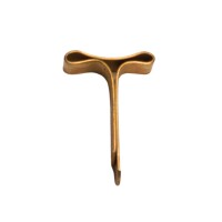 Flachkopfklammern 19 mm – messingbeschichtet – f