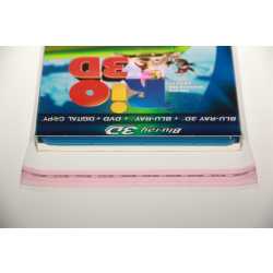 2000 Stück Folienschutzhüllen für Blu-ray Boxen mit Pappschuber