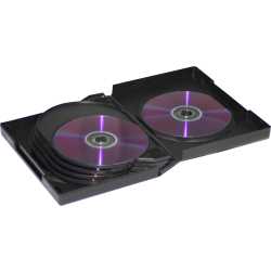 Premium CD DVD Hüllen 10-fach schwarz 35 mm zehnfach Box