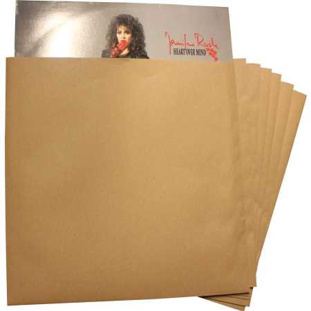 LP Schutzhüllen aus Papier 325x325 mm braun