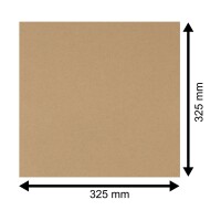 LP Schutzhüllen aus Papier 325x325 mm braun 6