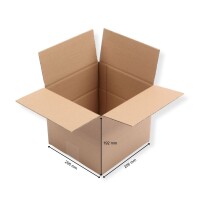 Faltkarton 200 x 200 x 180 mm für 1-50 Vinyl Schallplat