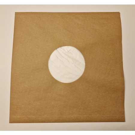 Kraftpapier Innenhüllen für 12 Zoll LP Vinyl Schallplatten 301x304/309 mm gefüttert 80 gr.